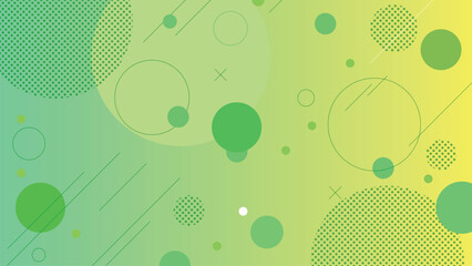 Abstract geometric background featuring circles gradients and dotted patterns