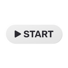 White Start Button with Rounded Shape and Start Icon