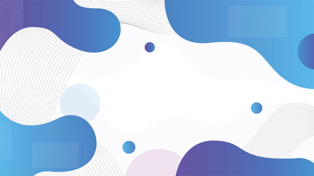 Abstract blue and white background with flowing shapes and gradients