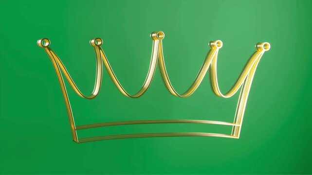 flat minimal British crown. short animation