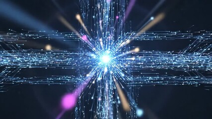 Abstract Data Stream Visualization A Journey Through Digital Space 1. - Powered by Adobe