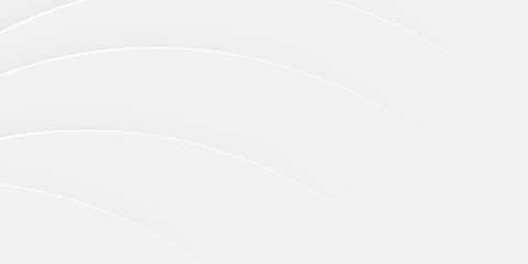 Minimal abstract vector background with smooth white flowing waves and soft gradient. abstract white background.