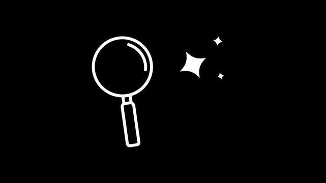 icon symbol ai search animated icon logo ai search 4k looping croma