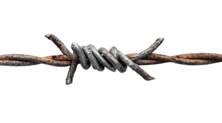 Close-up rusty barbed wire (1)
