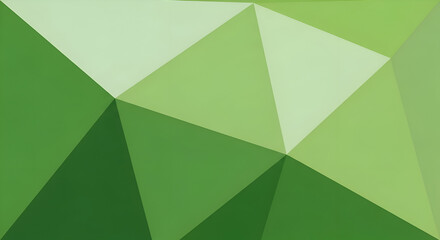 Abstract geometric pattern featuring intersecting polygonal shapes in vibrant shades of green