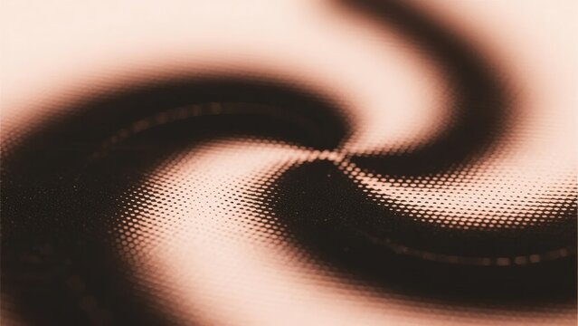 Abstract swirling pattern with halftone texture and soft lighting - Powered by Adobe