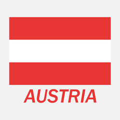 National flag of Austria Vector