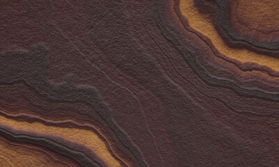 Abstract soil and rock background. Brown weathered layered stone surface texture