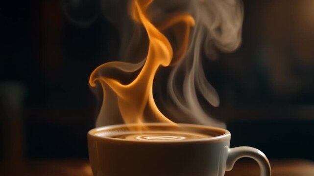 cup of coffee on the table