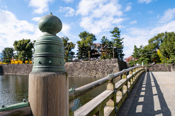 The bridge of Wadakura fountain park, Tokyo, Japan