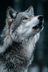 gray wolf canis lupus