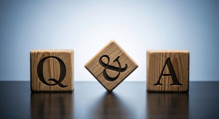 Question and Answer Session: Wooden Blocks Spelling Q&A for Communication and Problem Solving.