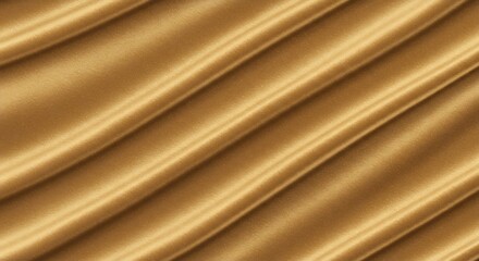 Golden rippled textile with light reflections creates a soft diagonal pattern