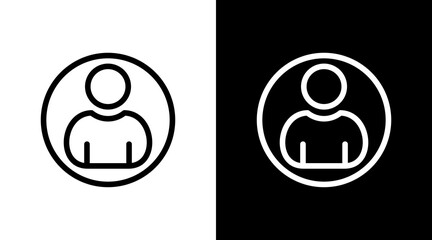 Profile With Icon Set Design