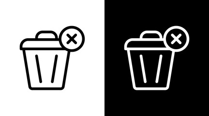 Delete With Icon Set Design