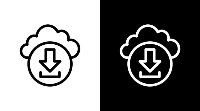 Download With Icon Set Design