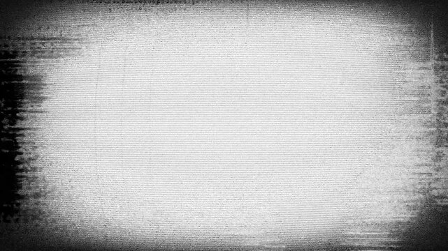 Television screen or computer monitor with retro style texture distortions and glitch effects