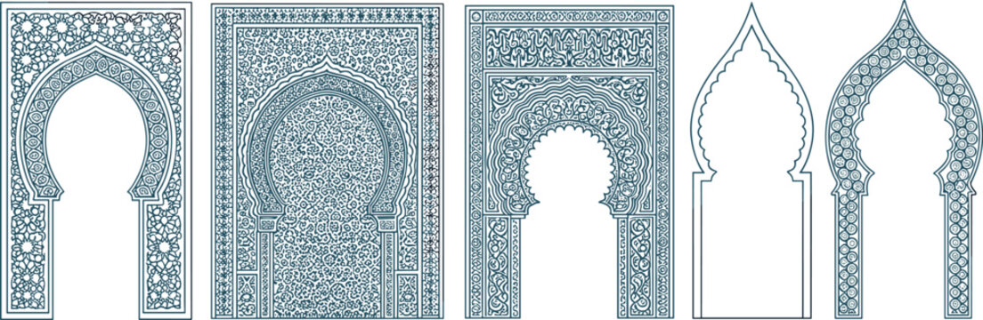 Exquisite Moroccan Arch Designs A Collection of Islamic Ornamentation