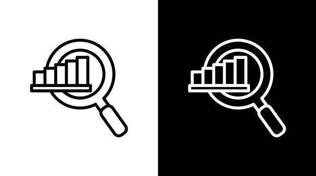 Market Research With Icon Set Design