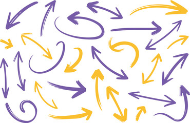 Arrow hand drawn collection