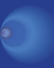 Blue gradient long hole abstract background