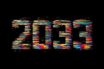 Vibrant Digital Art Number 2033 With Abstract Colorful Patterns