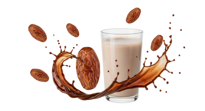 Exotic Durian Fruit Splashing into Creamy Liquid, Tropical Delicacy