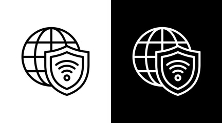 Vpn With Icon Set Design