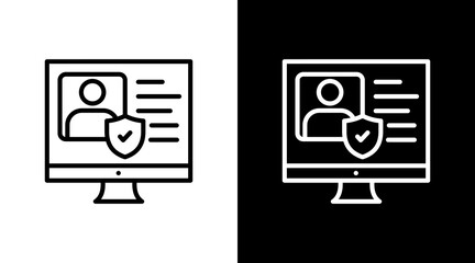 Digital Identity With Icon Set Design