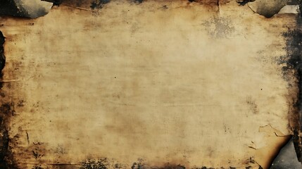 A vintage paper texture with faded edges and a worn-out look for a retro vibe