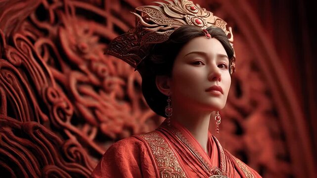 Tang Dynasty court woman dignified and graceful