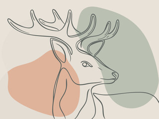 christmas animals and icon 