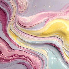 Pastel Fluid Paint Abstract Background