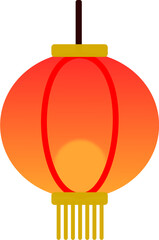 Vibrant Chinese New Year Lantern Vector: Asia Festival & Celebration Icon