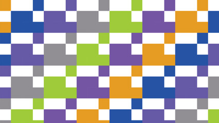 Abstract Colorful Pixelated Background with Geometric Shapes and Seamless Pattern for Modern Design and Creative Projects