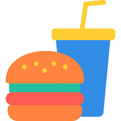 Burger & Soda Vector