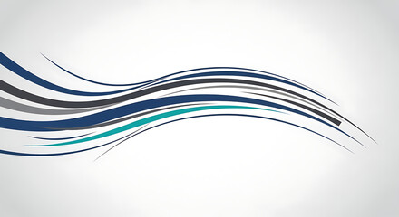 Modern wavy lines convey flow, movement and energy for professional designs and layouts