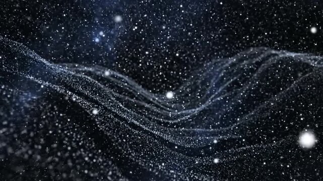 Celestial swirls of ethereal stardust