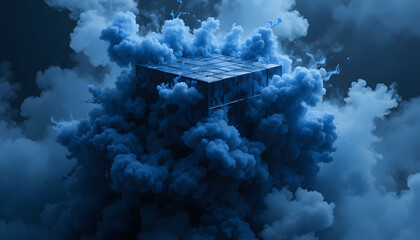 smoke from the clouds