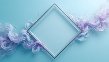 abstract blue frame