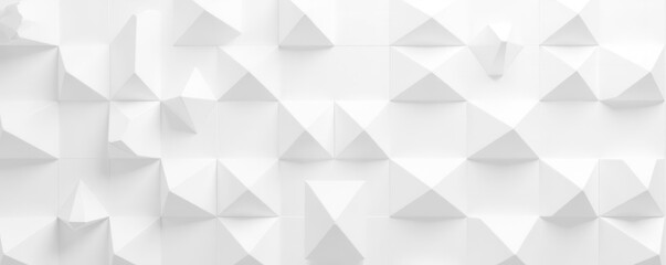Fototapeta premium Crisp white paper panorama, repeating geometric pattern, high resolution, texture, style, graphic