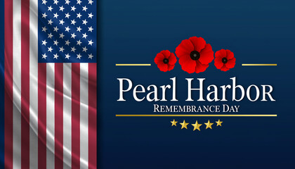 Pearl Harbor Remembrance Day Memorial Design.