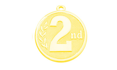 Second Place Silver Medal Icon for Runner Up and Achievement