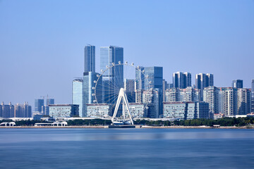 Naklejka premium Shenzhen city skyline