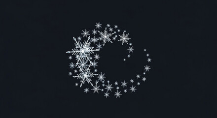 Winter snowflake background design with christmas snow crystal pattern for holiday season decoration art