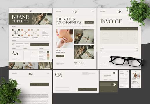 Green And Brown Brand Guidelines Jewelry