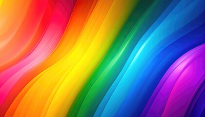 A colorful rainbow pattern with blended hues that creates a sense of vibrancy and movement