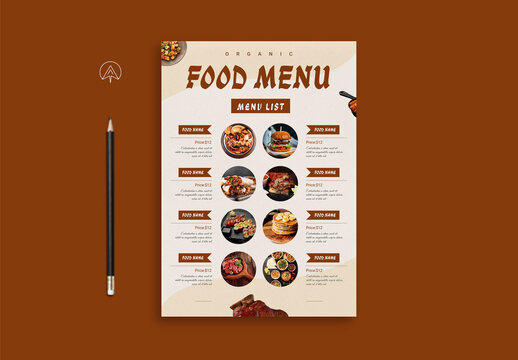 Food Menu Flyer Template
