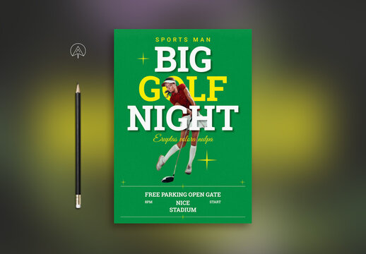Golf Sport Poster Design