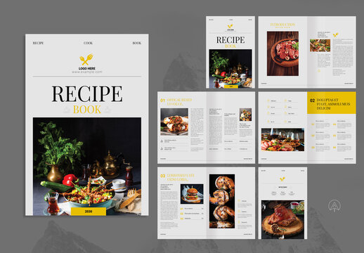 Recipe Book Magazine Template